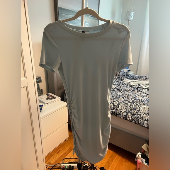 H&M Light Blue Bodycon T-Shirt Dress - Picture 1 of 1